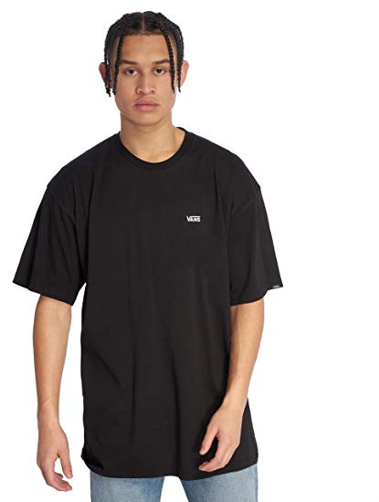 VANS Mens Left Chest Logo T-Shirt - Black