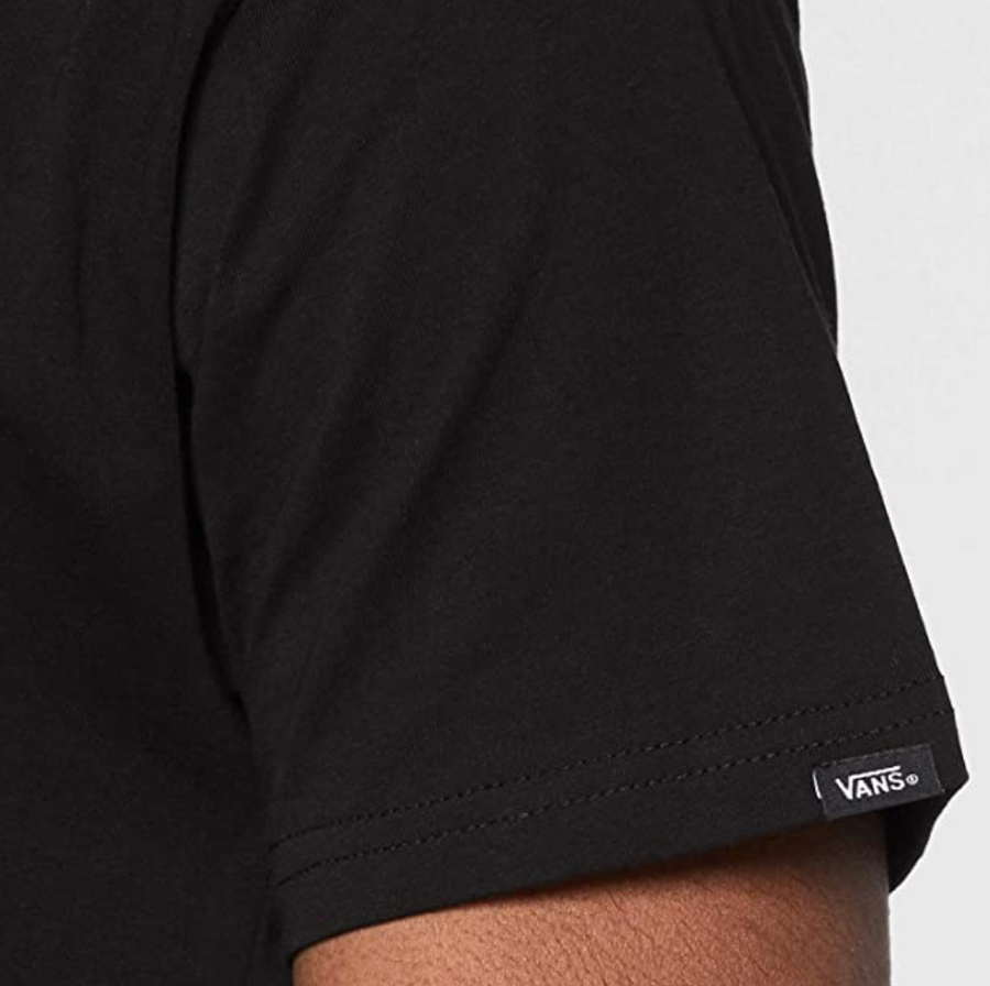 VANS Mens Chest Logo T Shirt - Black