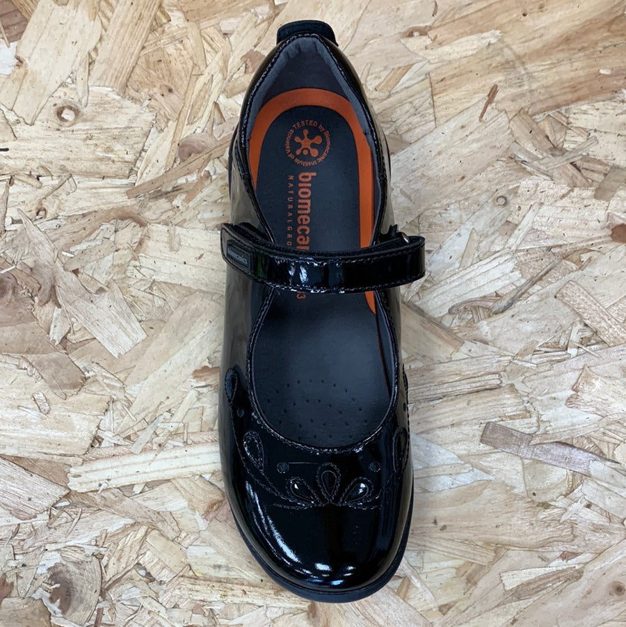 Biomecanics Kids Dolly Patent Leather School Shoe - Black